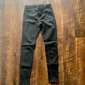 Black jeggings size 4